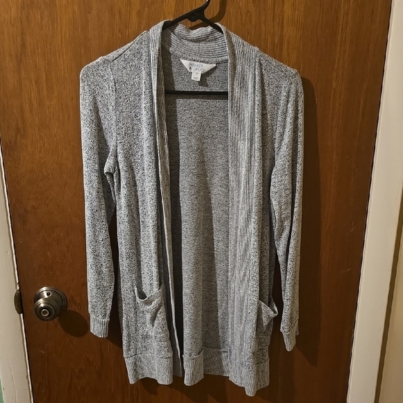 Market & Spruce Heather Gray Open Front Cardigan - Picture 1 of 2